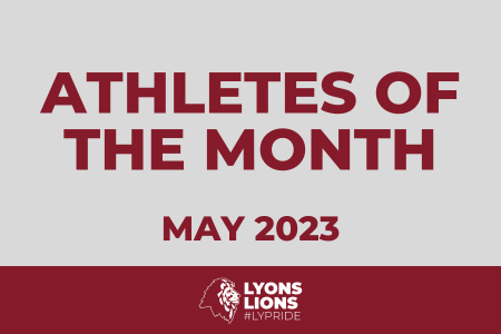  athletes of the month graphic